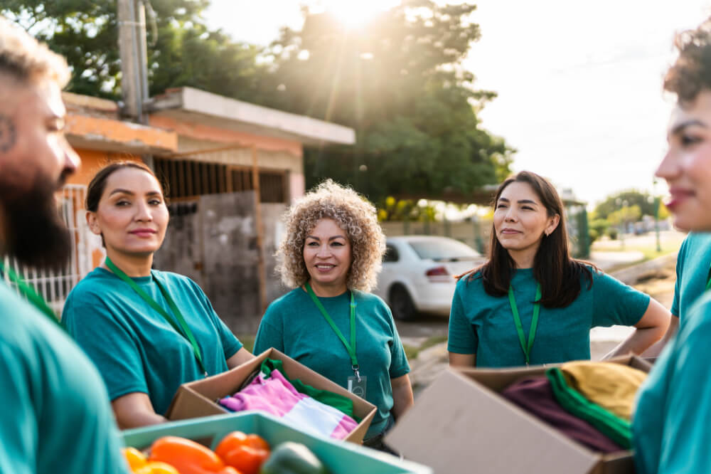 A team is supporting an initiative that aligns with their values. Leading with integrity means aligning decisions with what truly matters.