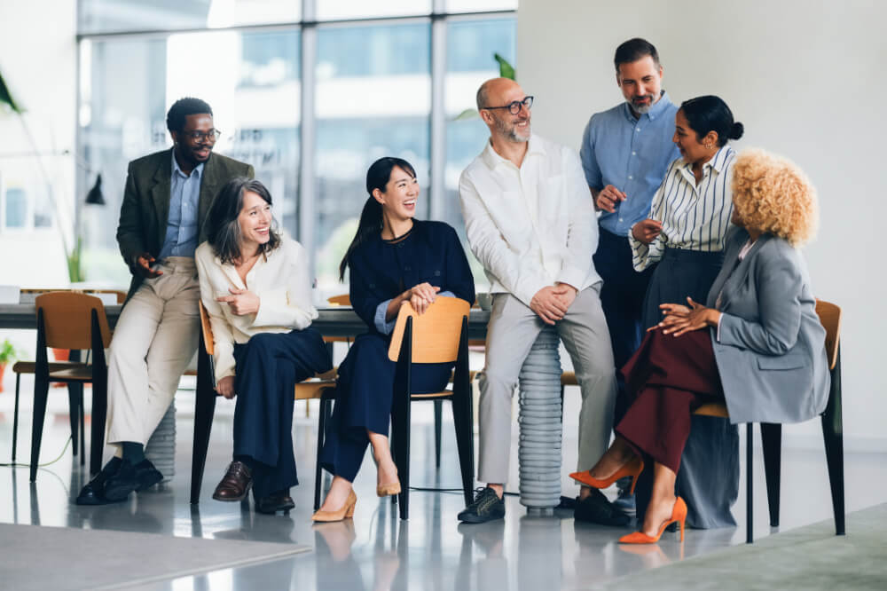 A team is leveraging its diversity to gain new insights. Every perspective adds depth—diverse voices make stronger solutions.