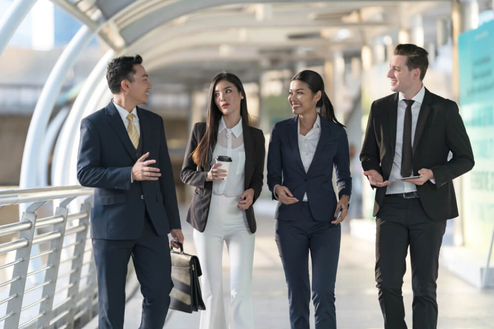 Four newly promoted peers are exuding executive presence. Integrity forms the foundation of authentic and impactful leadership.