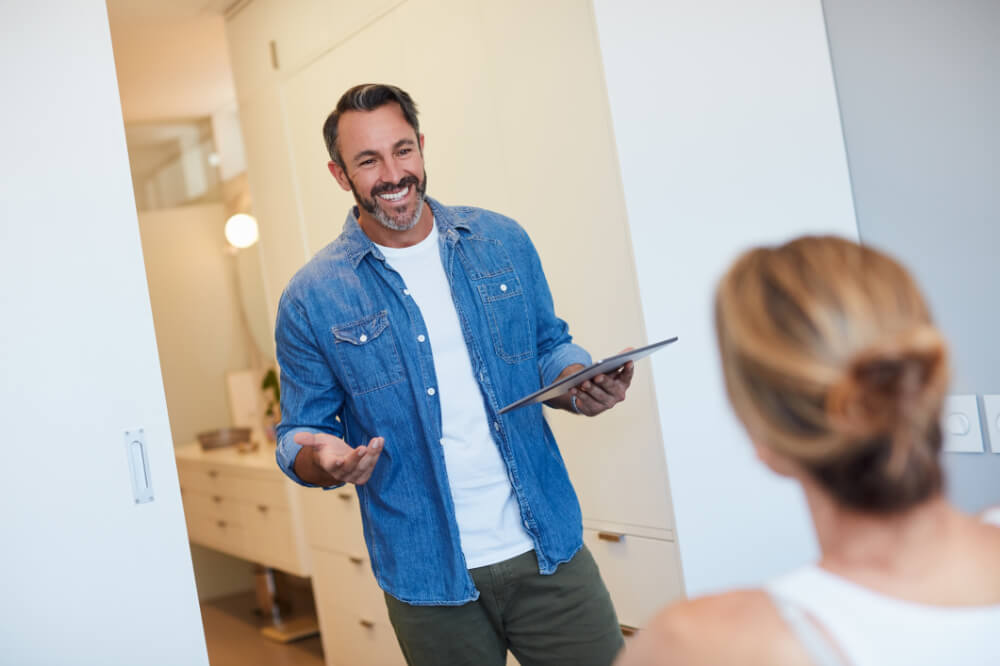 A board member is practicing his presentation and gathering feedback from his family. Safe spaces to practice help you grow the confidence to lead in bigger rooms.